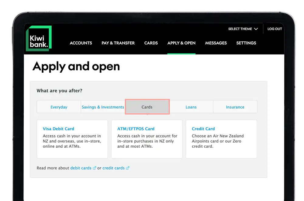 Order a card in internet_banking step 3