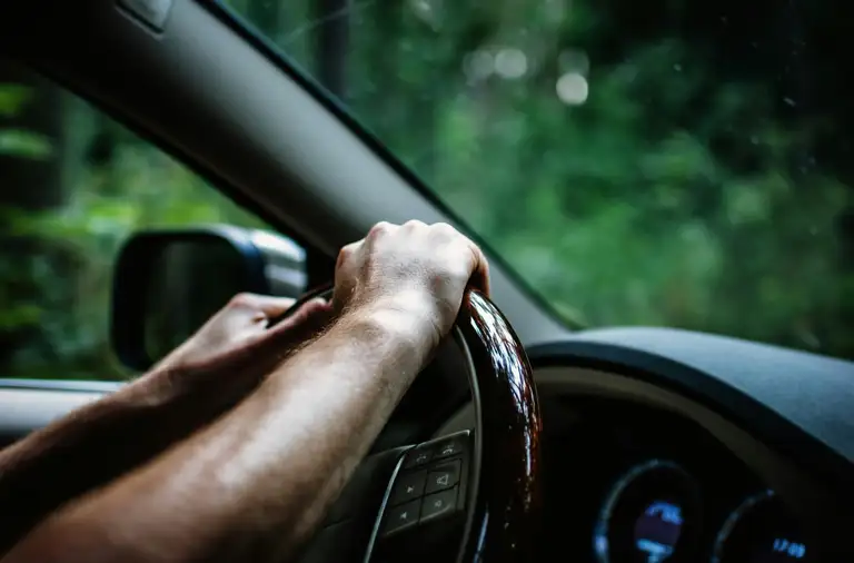 At the wheel