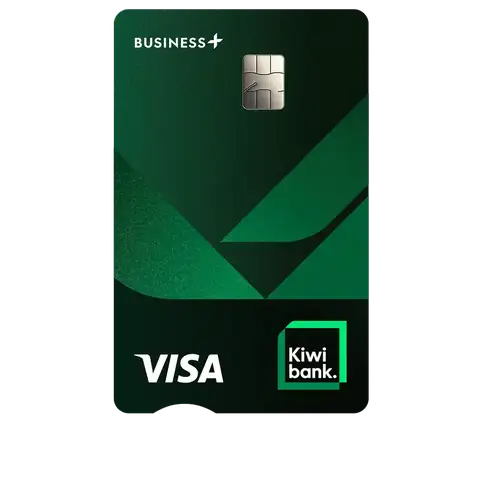 Kiwibank Business+ Visa credit card front