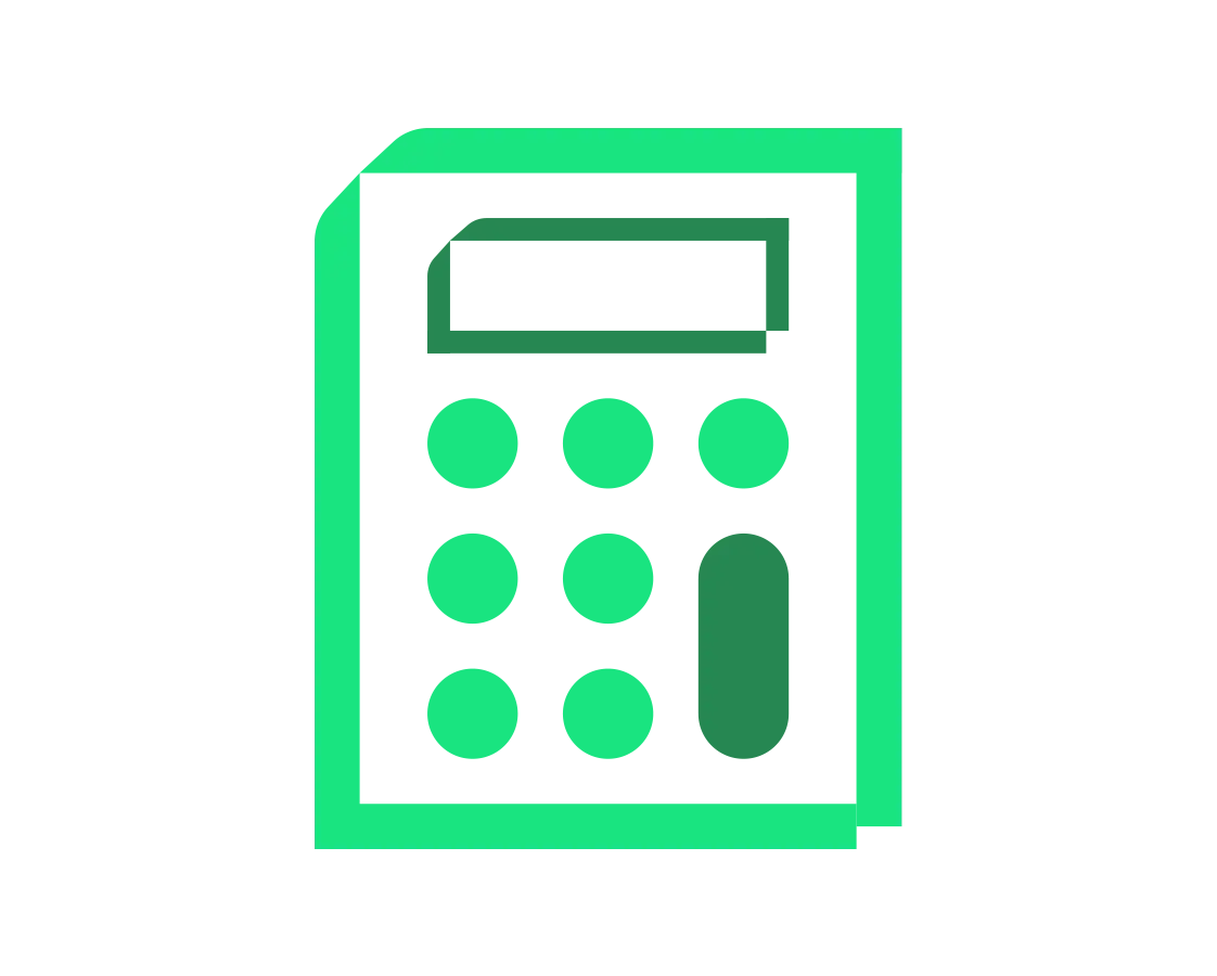 Calculator icon green