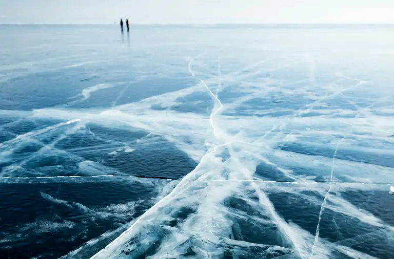 Image of cracked ice