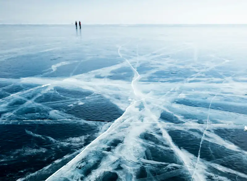 Image of cracked ice