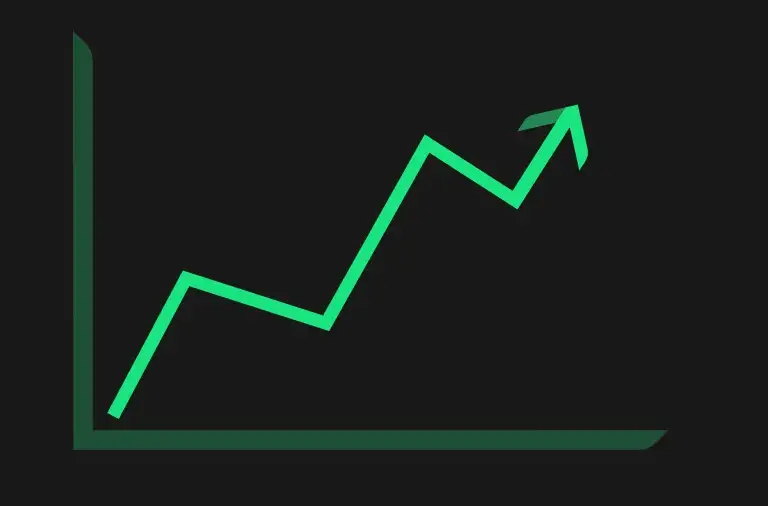 Green arrow graph