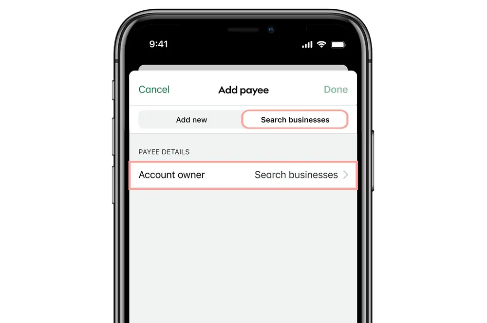 KB App search business