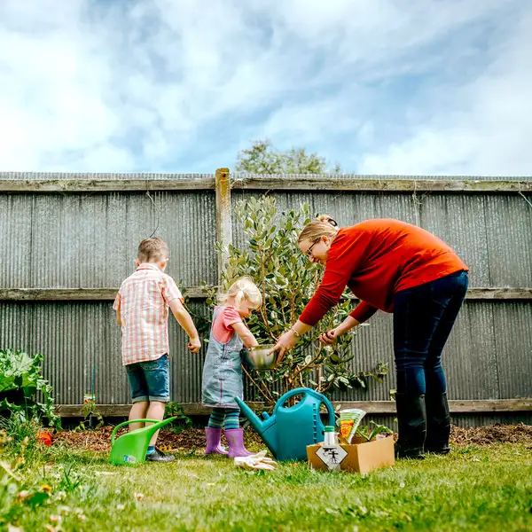 People in the garden