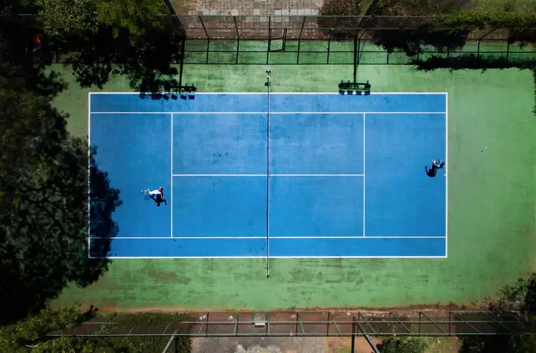 Photo of tennis court