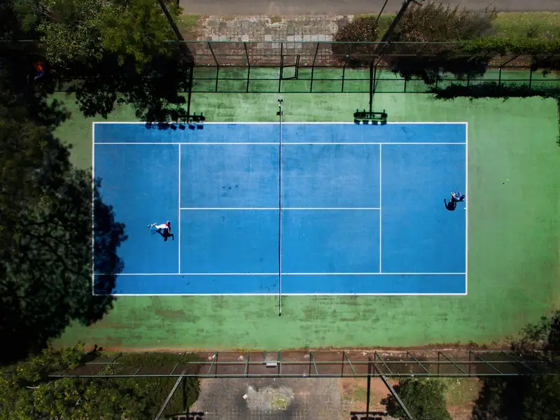 Photo of tennis court