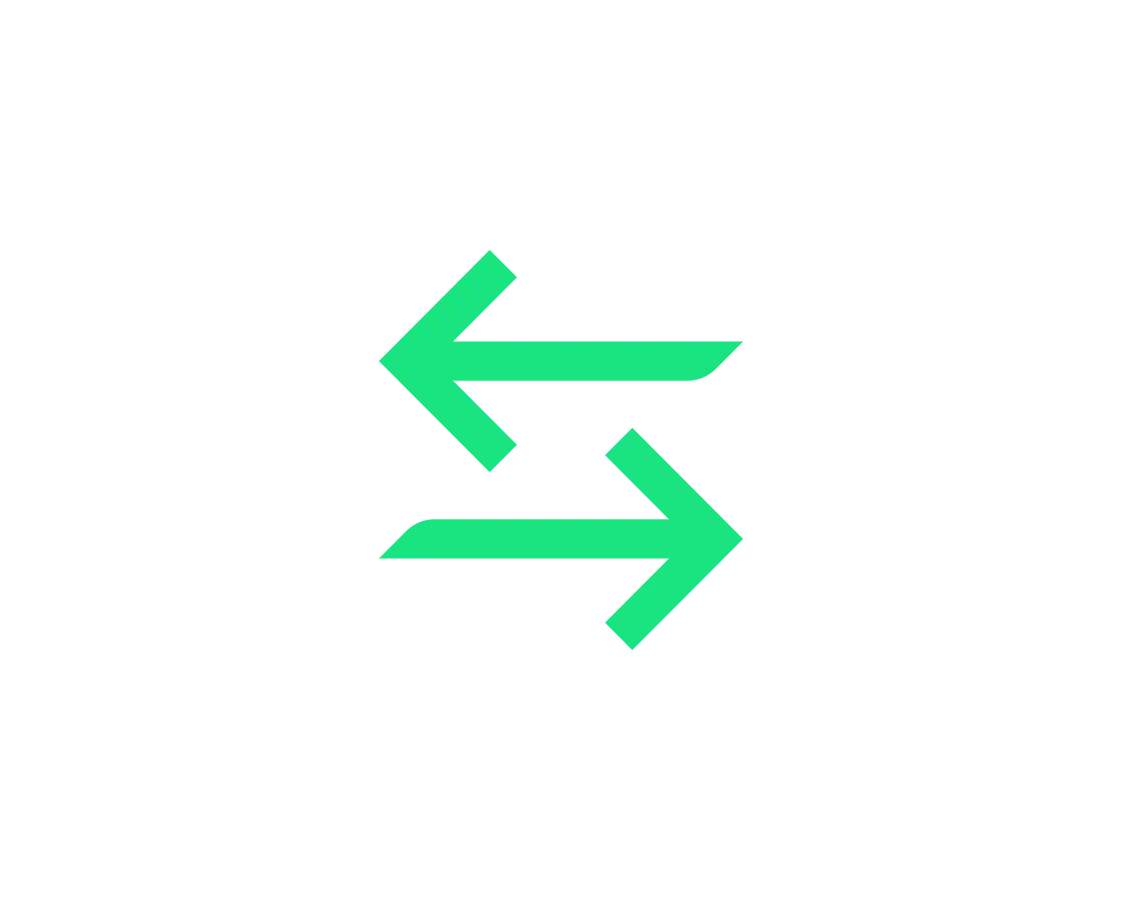 Arrows pointing left and right icon