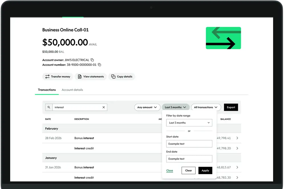 filter transactions