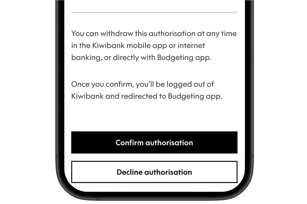 confirm data sharing