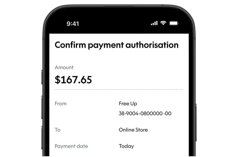confirm payment authorisation in kiwibank app