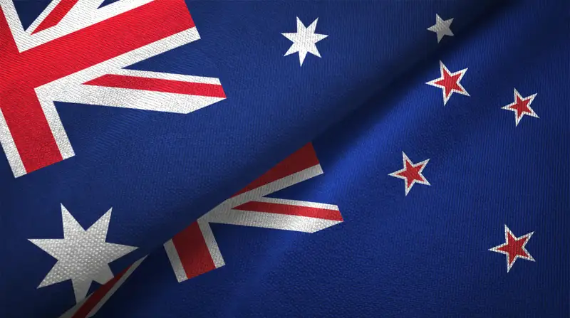 NZ & Aussie Flags