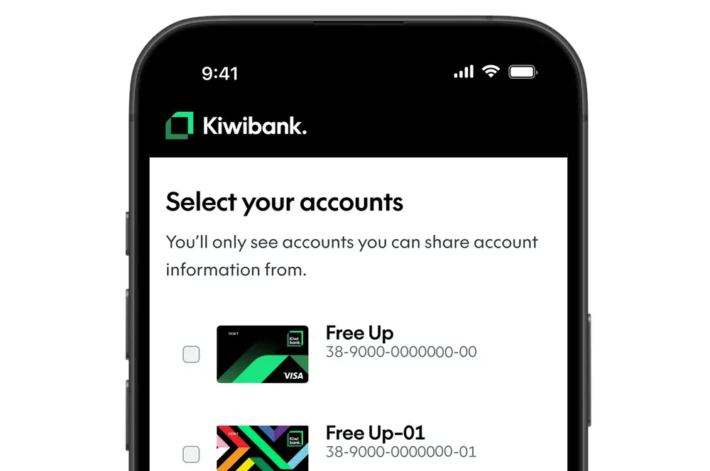 select accounts to share data from