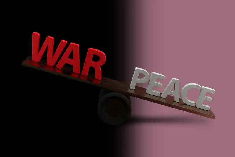 Image of war and peace